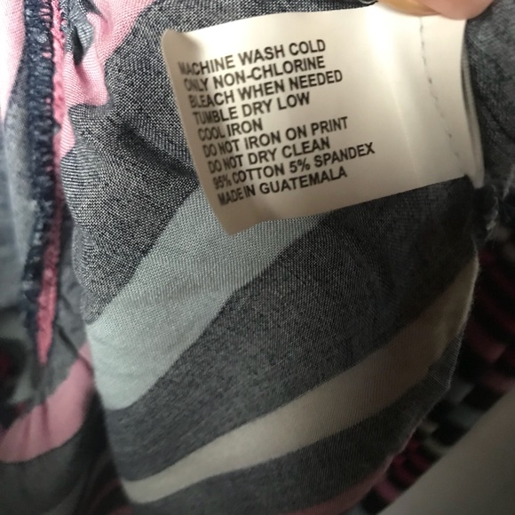 Girl's Sleeveless Navy Pink Striped Max Dress NEW - Picture 7 of 7